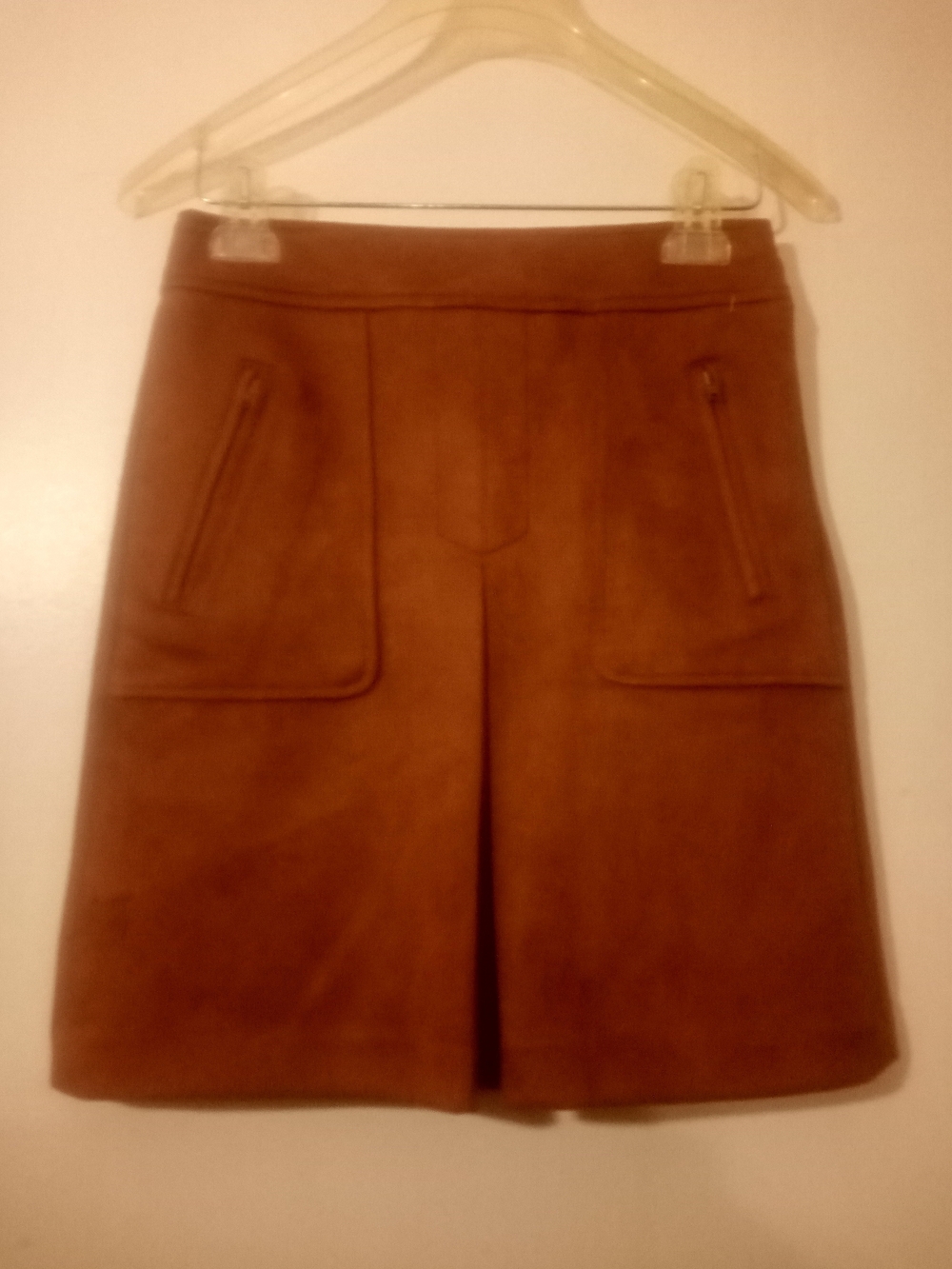 Vintage LOFT Chestnut Suede Mini Skirt